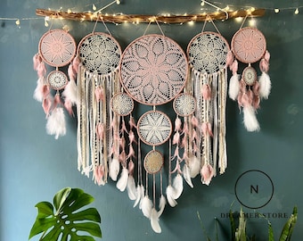 Dreamcatcher wall hanging, dreamcatcher decorate the headboard,  dreamcatcher bedroom decoration,  Christmas gifts, boho gifts