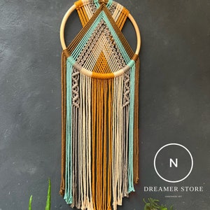 Handmade dreamcatcher wall hanging, dreamcatcher, gift for mother, birthday gift, girlfriend gift, bedroom decoration dreamcatcher. Active