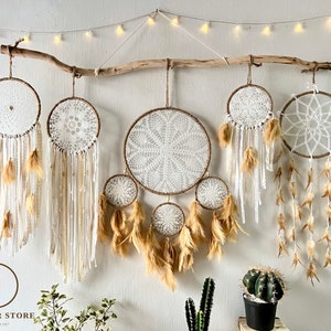 Dreamcatcher wall hanging, dreamcatcher decorate the headboard,  dreamcatcher bedroom decoration,  Christmas gifts, boho gifts