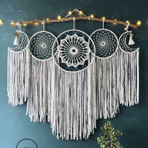 Dreamcatcher wall hanging, dreamcatcher decorate the headboard, dreamcatcher bedroom decoration, Christmas gifts, boho gifts