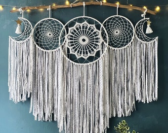 Traumfänger Wandbehang, Traumfänger verzieren das Kopfteil, Traumfänger Schlafzimmer Dekoration, Weihnachtsgeschenke, Boho Geschenke