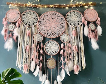 Atrapasueños para colgar en la pared, atrapasueños para decorar la  cabecera, atrapasueños para decorar el dormitorio, regalos de Navidad,  regalos boho