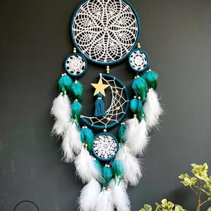 Boho dreamcatcher, native dreamcatcher, boho home decor, gift for mom, quartz stone dreamcatcher, feather dreamcatcher