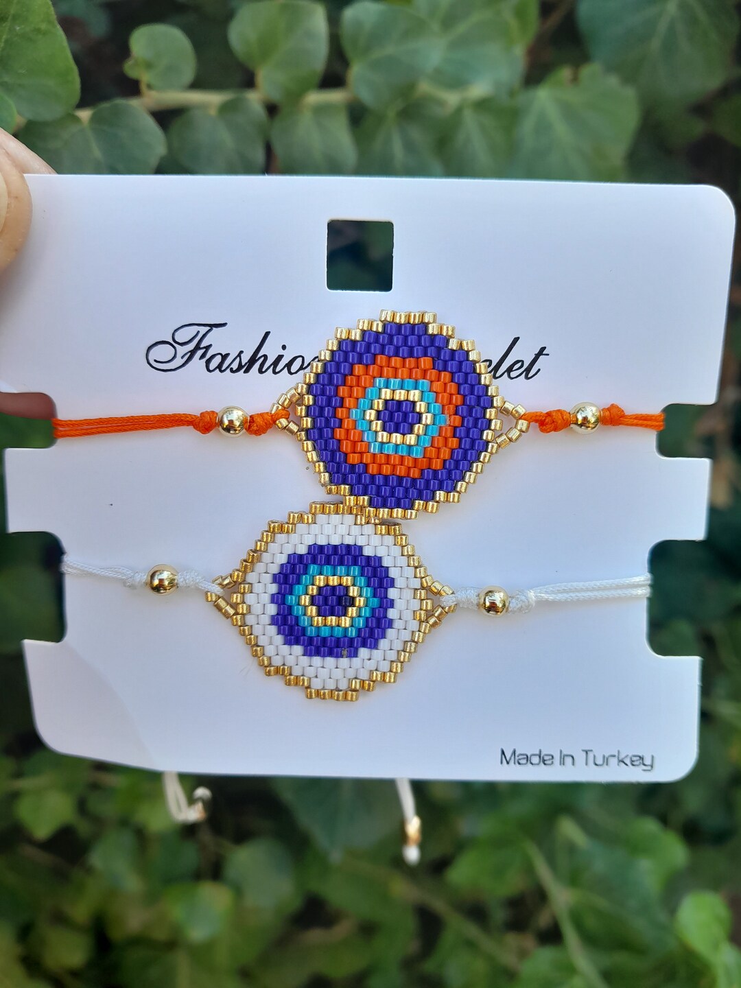 Evil Eye Beaded Bracelet Evil Eye Miyuki Bracelet Etsy