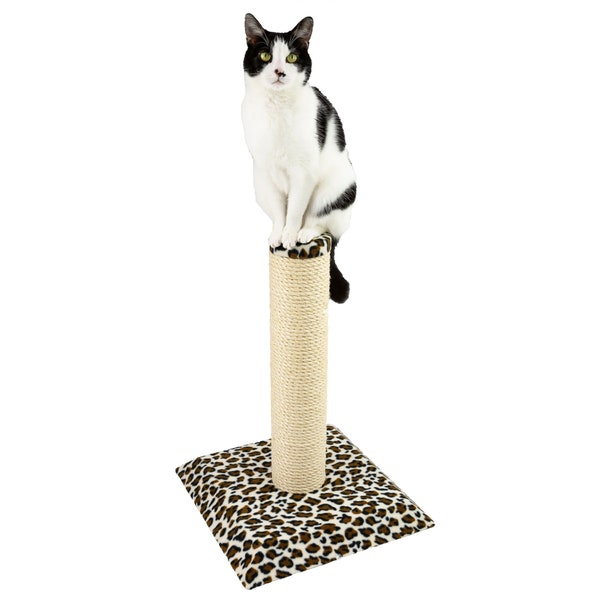 Cat Scratching Post - Custom Sisal Post Height, Fabric Type, Colour, and Pattern Selection of choice, Kitten Tower, Tall Cat Tree, Cat Gift