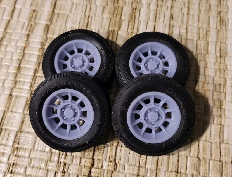 1/18 Scale Dukes of Hazzard General Lee Vector Wheels/tires Resin Set ...