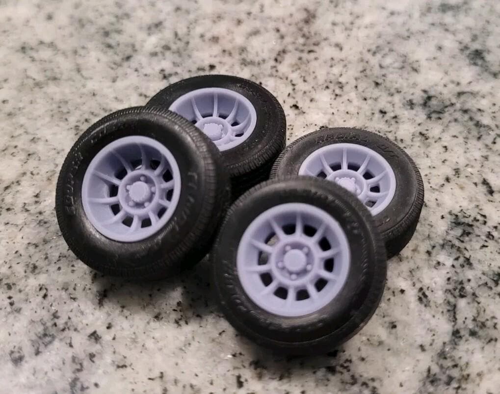 1/24 1/25 Scale Dukes of Hazzard General Lee Vector Wheels/tires Resin ...