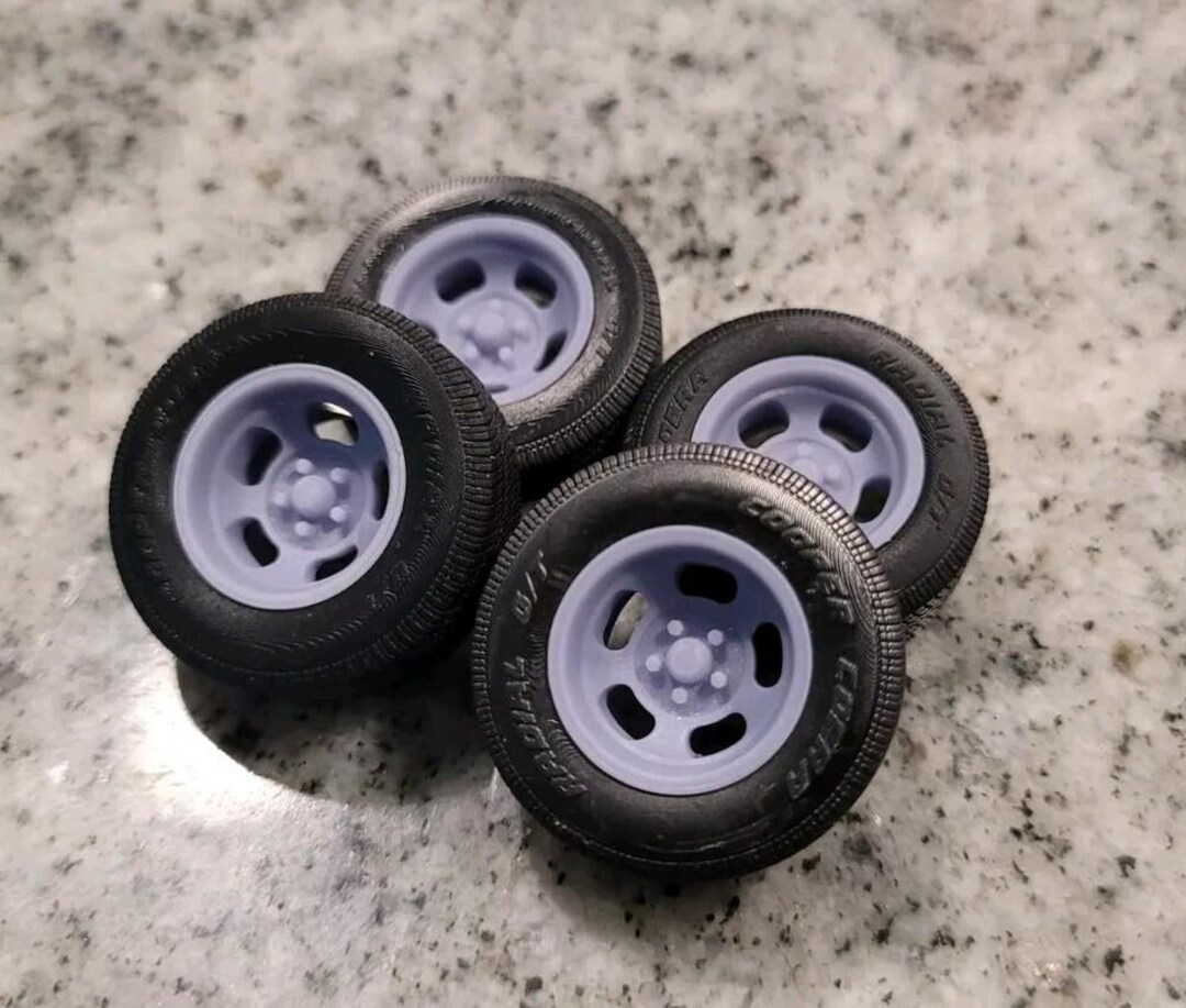 1/24 1/25 Scale Slot Mags Slotted Mags Wheels/tires Resin Set - Etsy