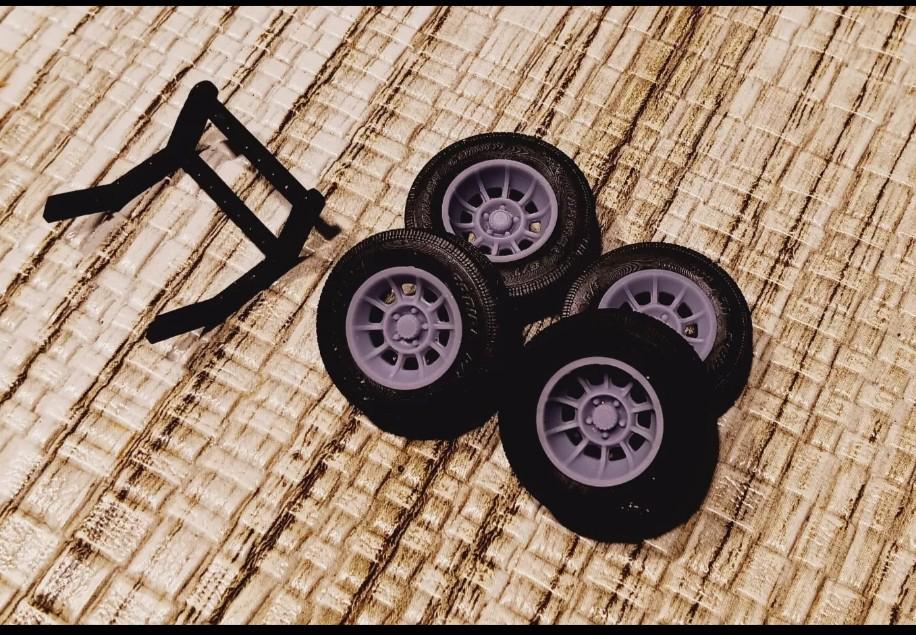 1/18 Scale Dukes of Hazzard General Lee Push Bar Vector Wheels/tires ...