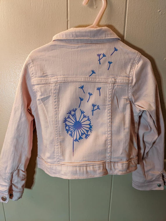 blush pink denim jacket