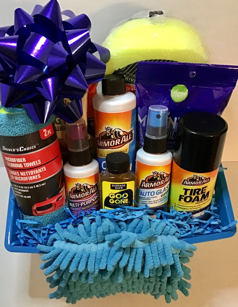 Armor All Car Wash Gift Basket...Excellent Car Detailing Gift Etsy