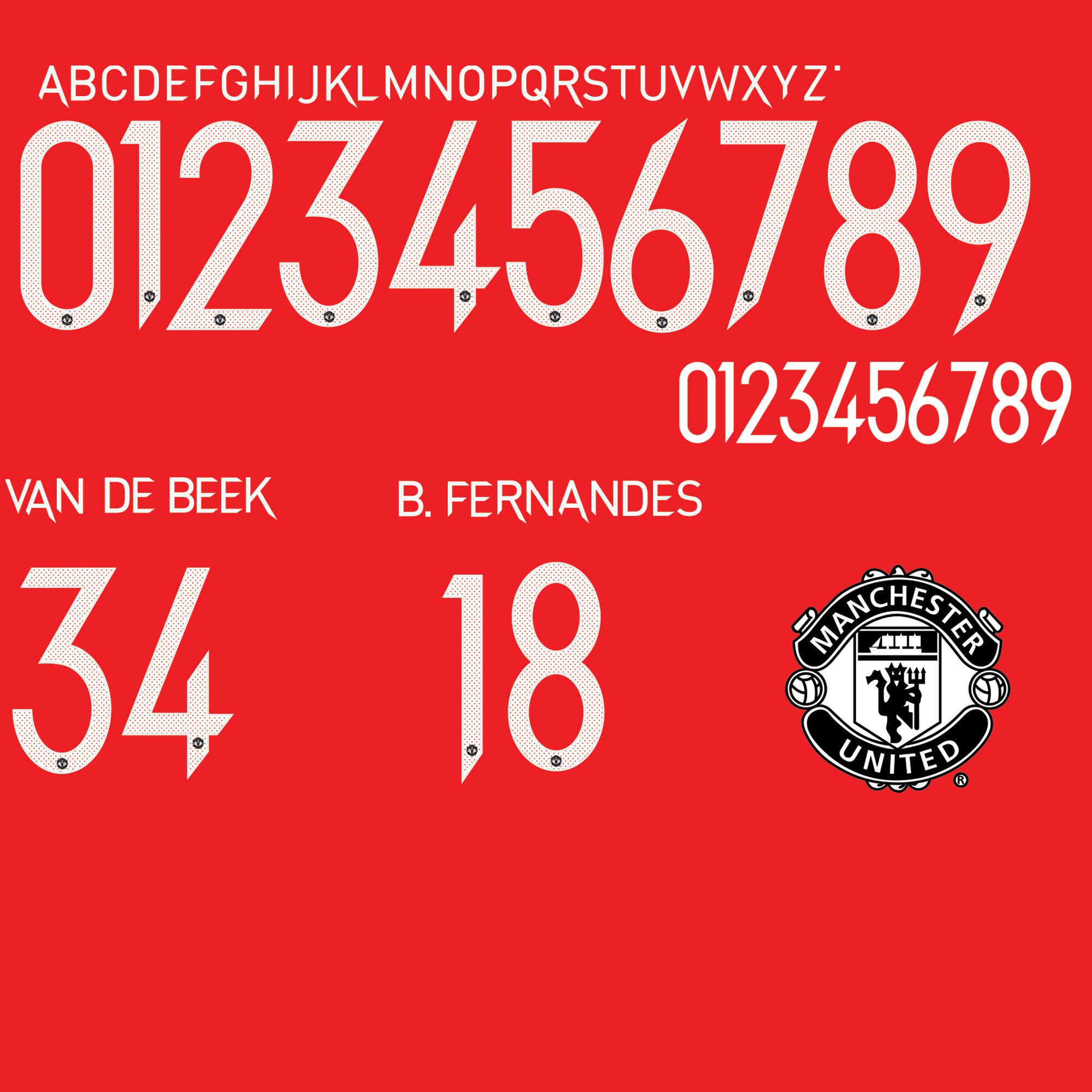 Manchester United UCL 2020 font Alphabet SVG cutting kit Etsy