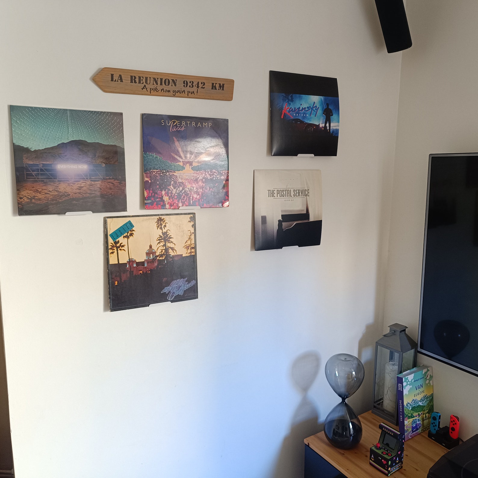 ASelected Lot De 12 Support Vinyle Mural Acrylique, 17.8CM