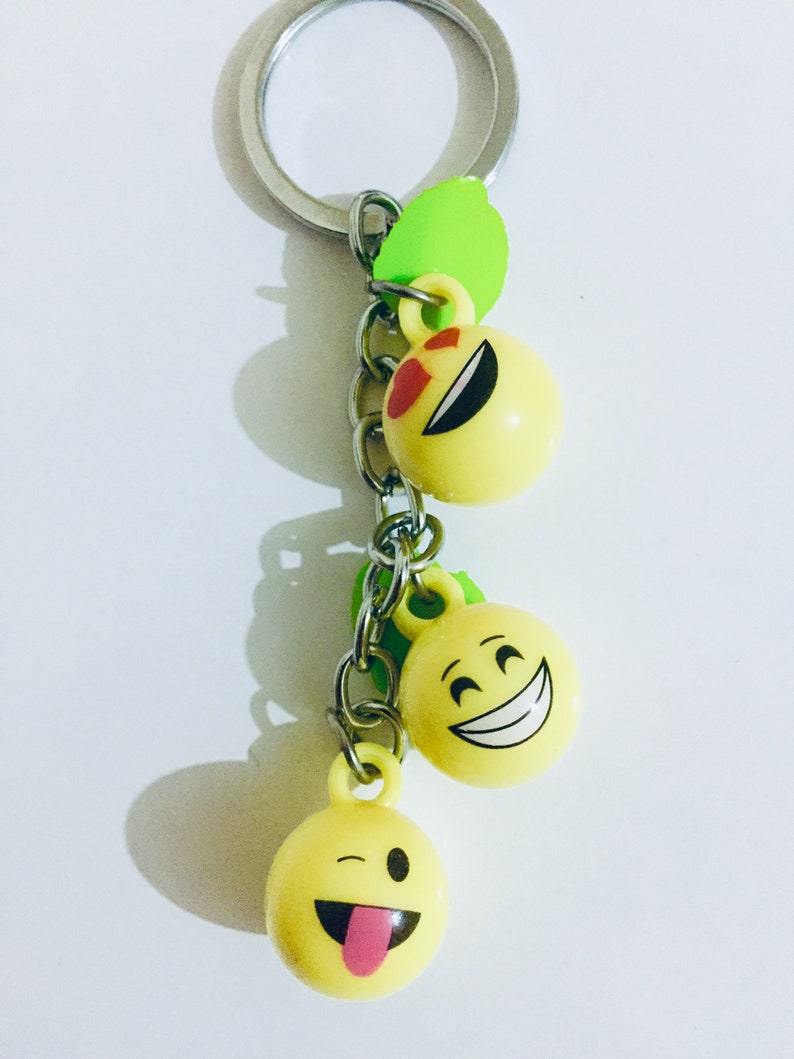 Emoji Keychain Emoji Keyring Etsy
