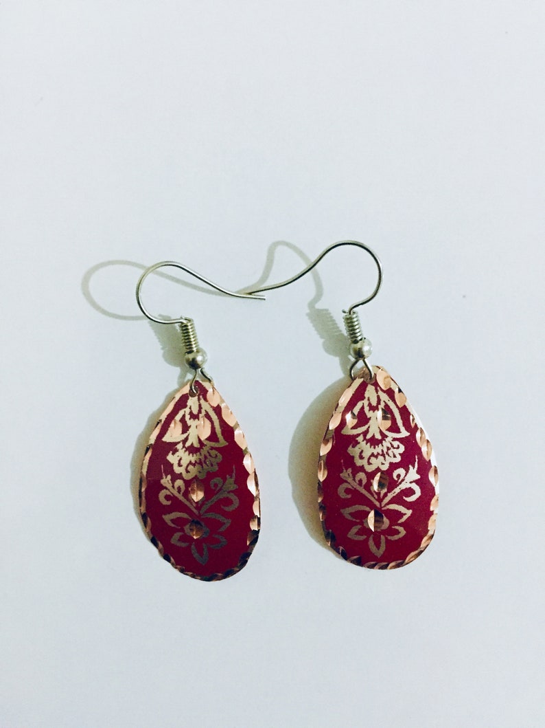 Handmade Copper Earrings image 0