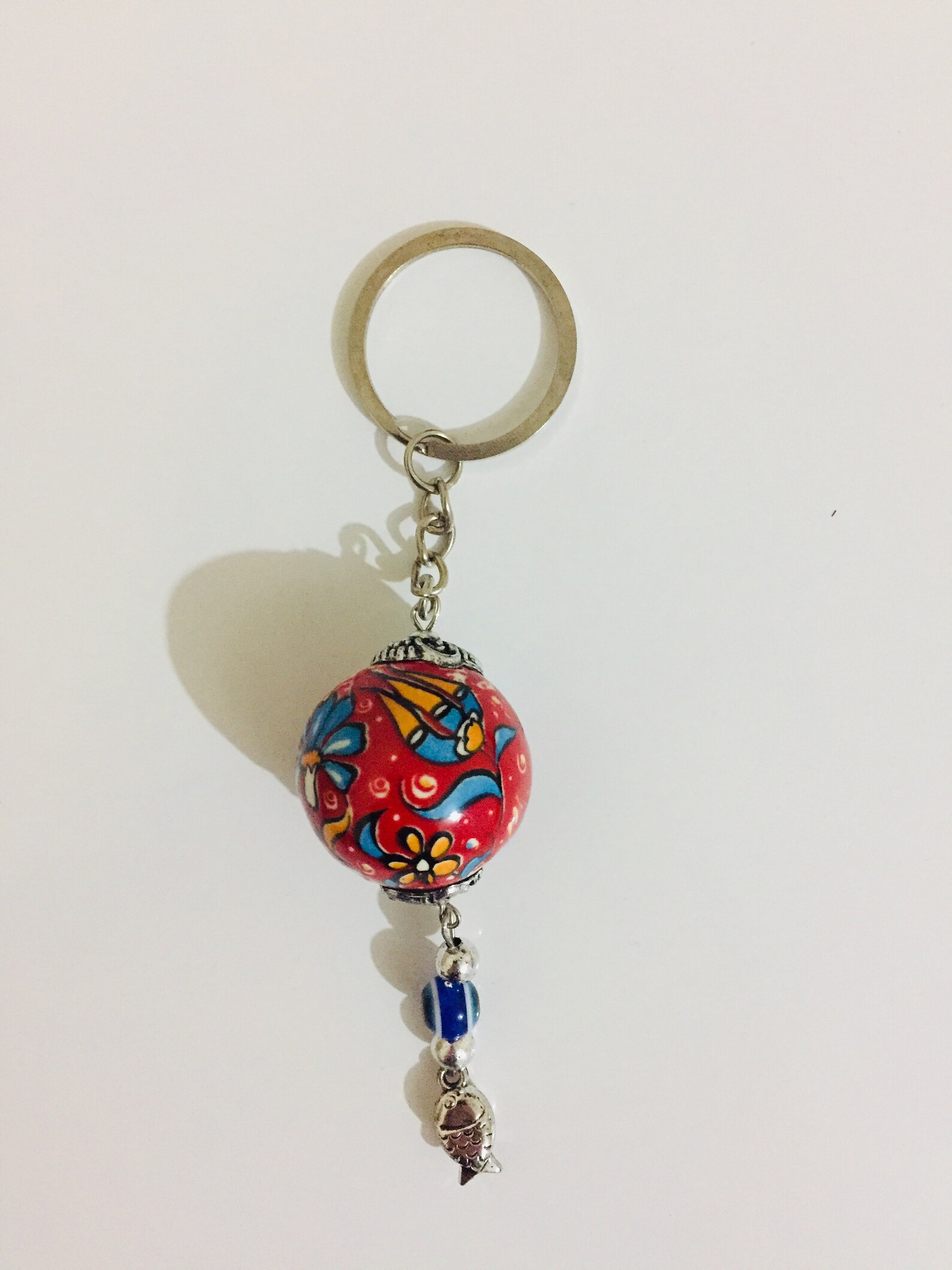 Handmade Ceramic Keychain Etsy