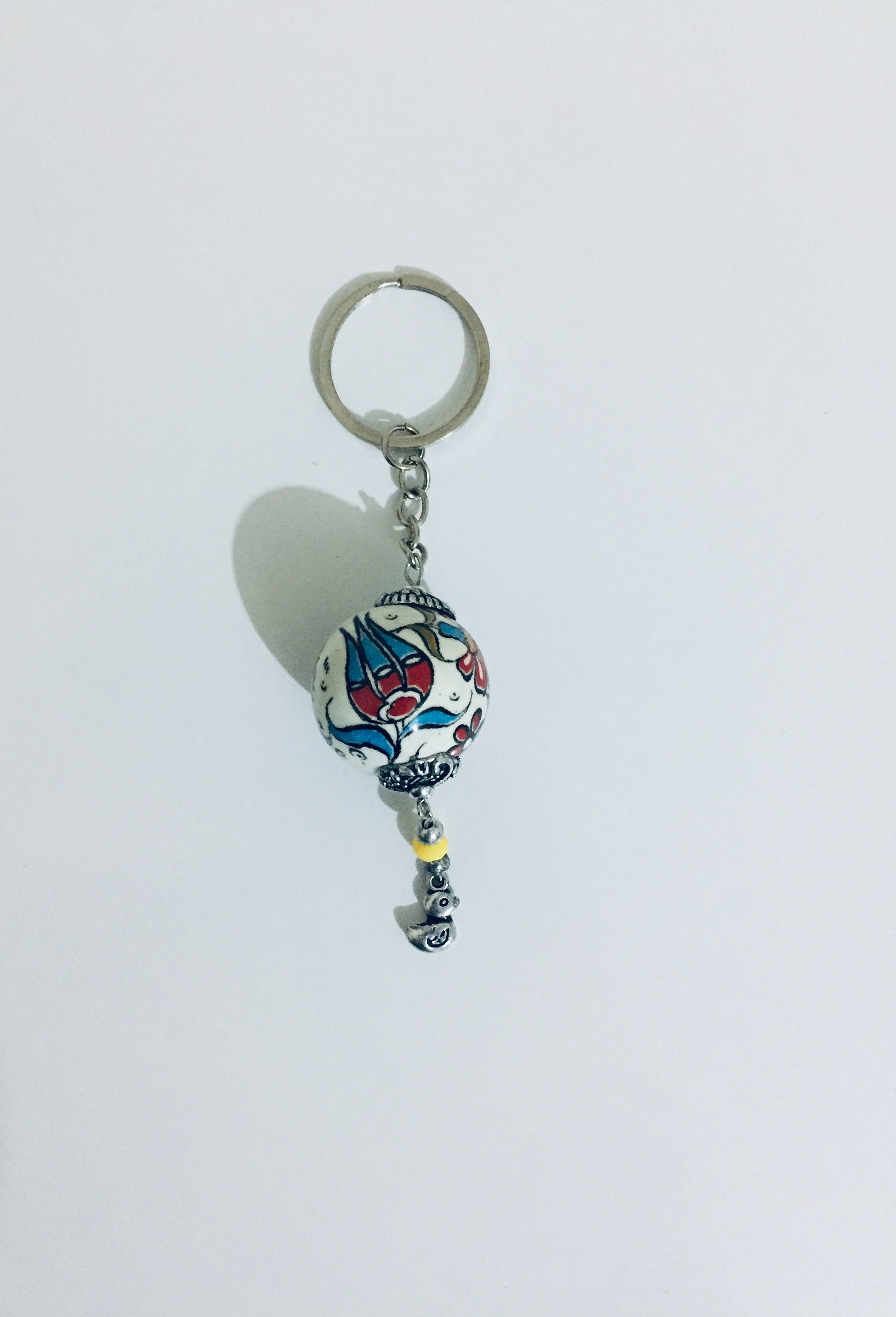 Handmade Ceramic Keychain Etsy