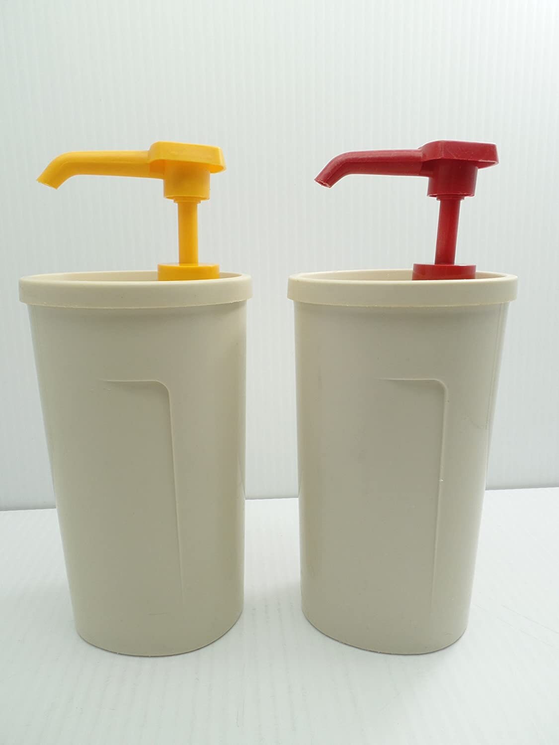 Distributeur de pompe de Tupperware de cru et de moutarde Etsy