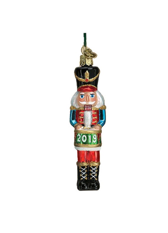 Old World Christmas Nutcracker Glass Ornament 2019 Retired Etsy