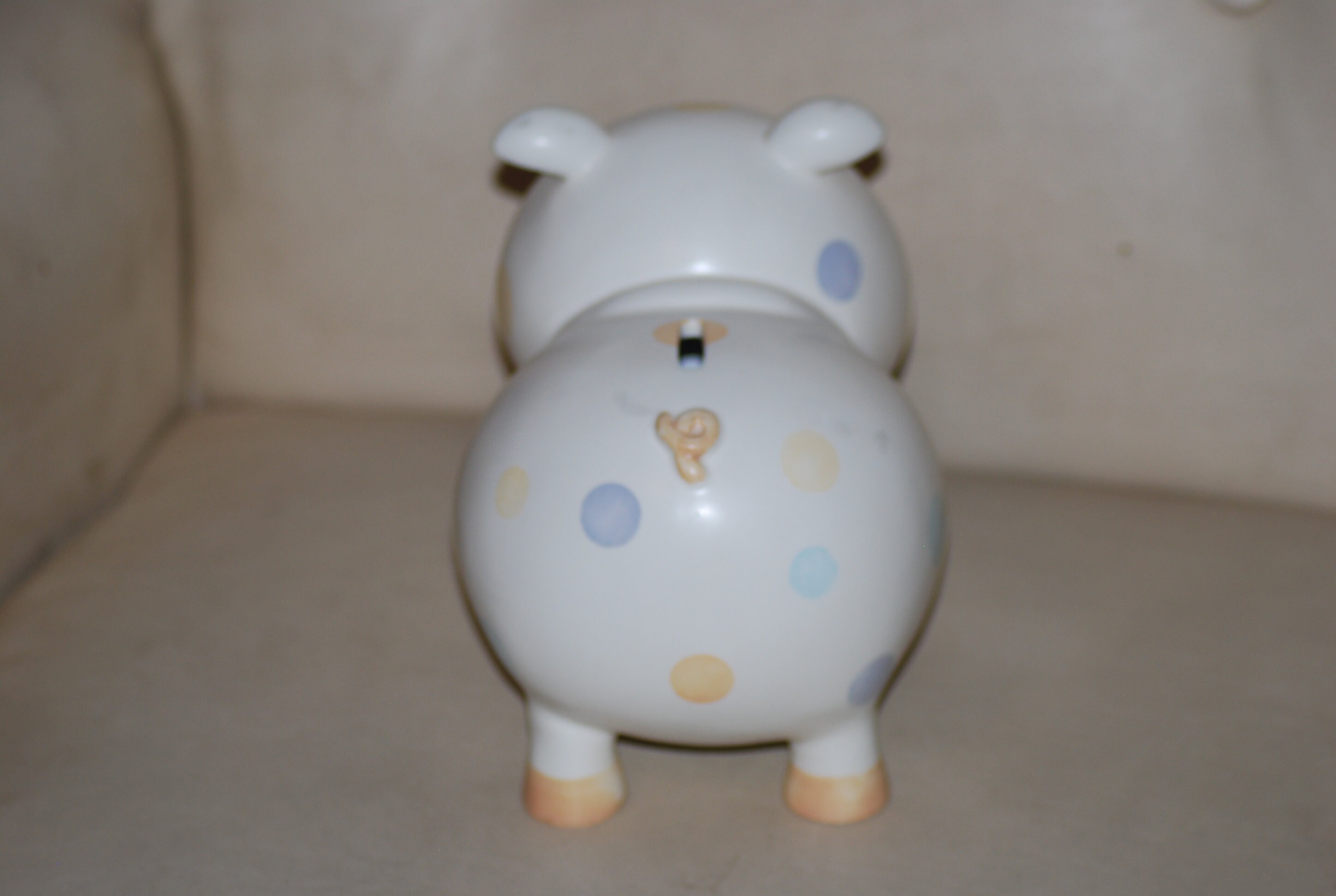 Piggy Bank Large Polka Dot Piggy Bank Etsy