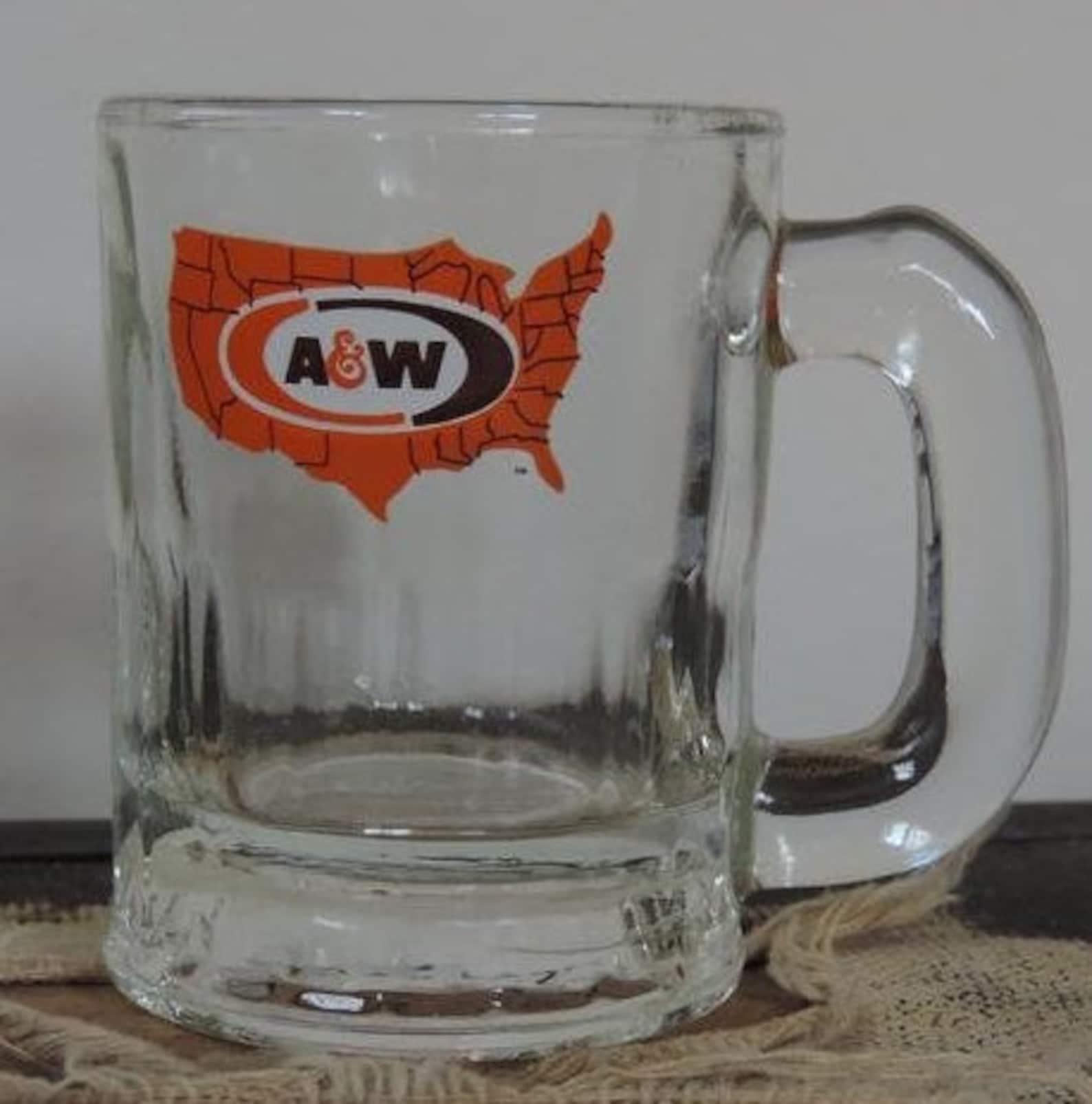Vintage A & W Root Beer Us Map Mugs Logo Collector Mug Heavy Etsy