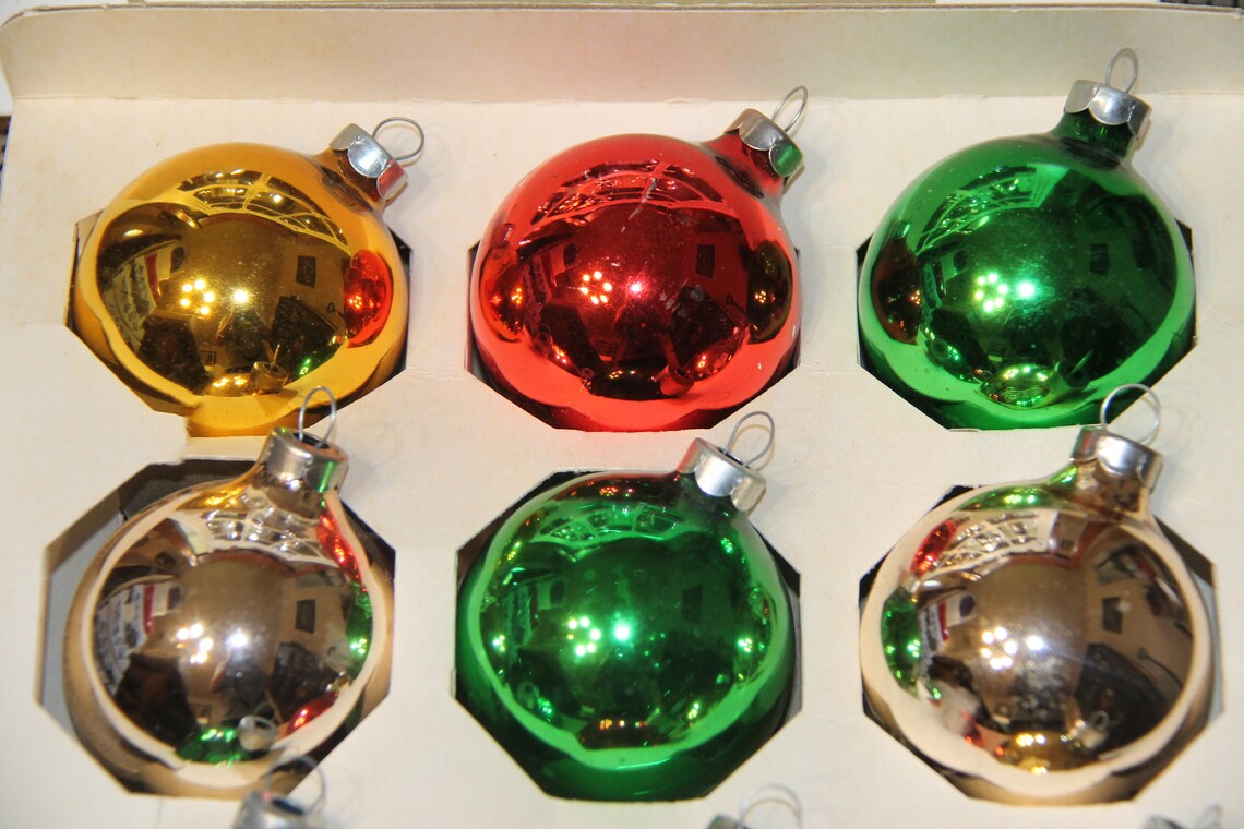 Vintage Bradford Christmas Ornaments 