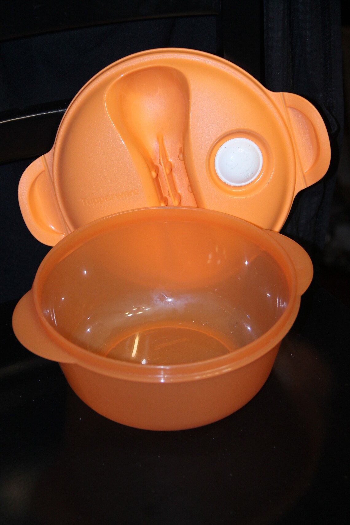 Tupperware Crystal Wave Round Vented Microwave Bowl and Lid Etsy