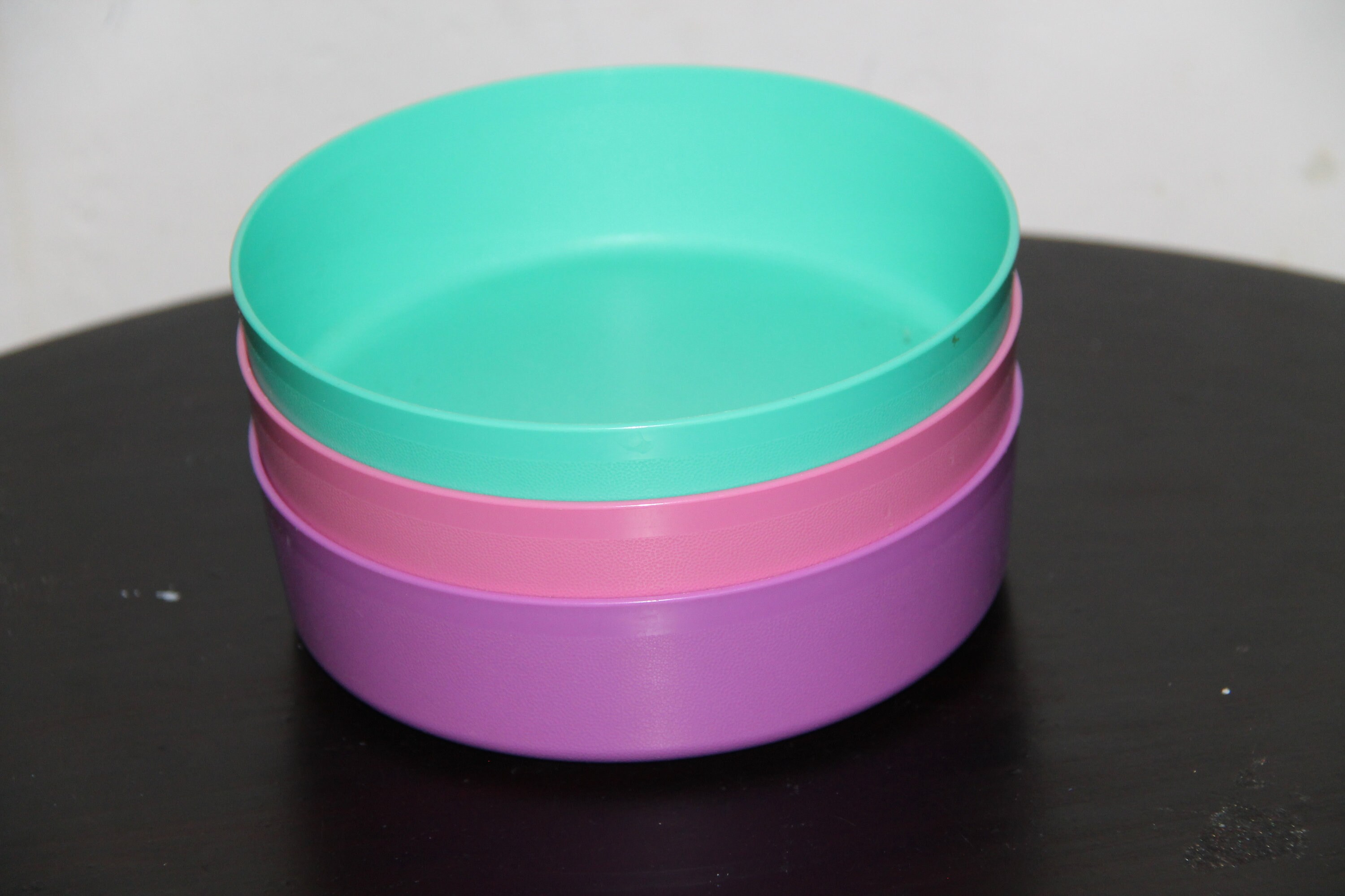 Vintage Tupperware Cereal bowls in bold colors Purple Pink and Etsy