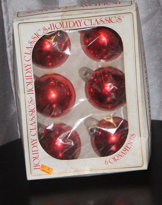 Vintage Bradford Novelty Holiday Classic Red Ornaments Etsy