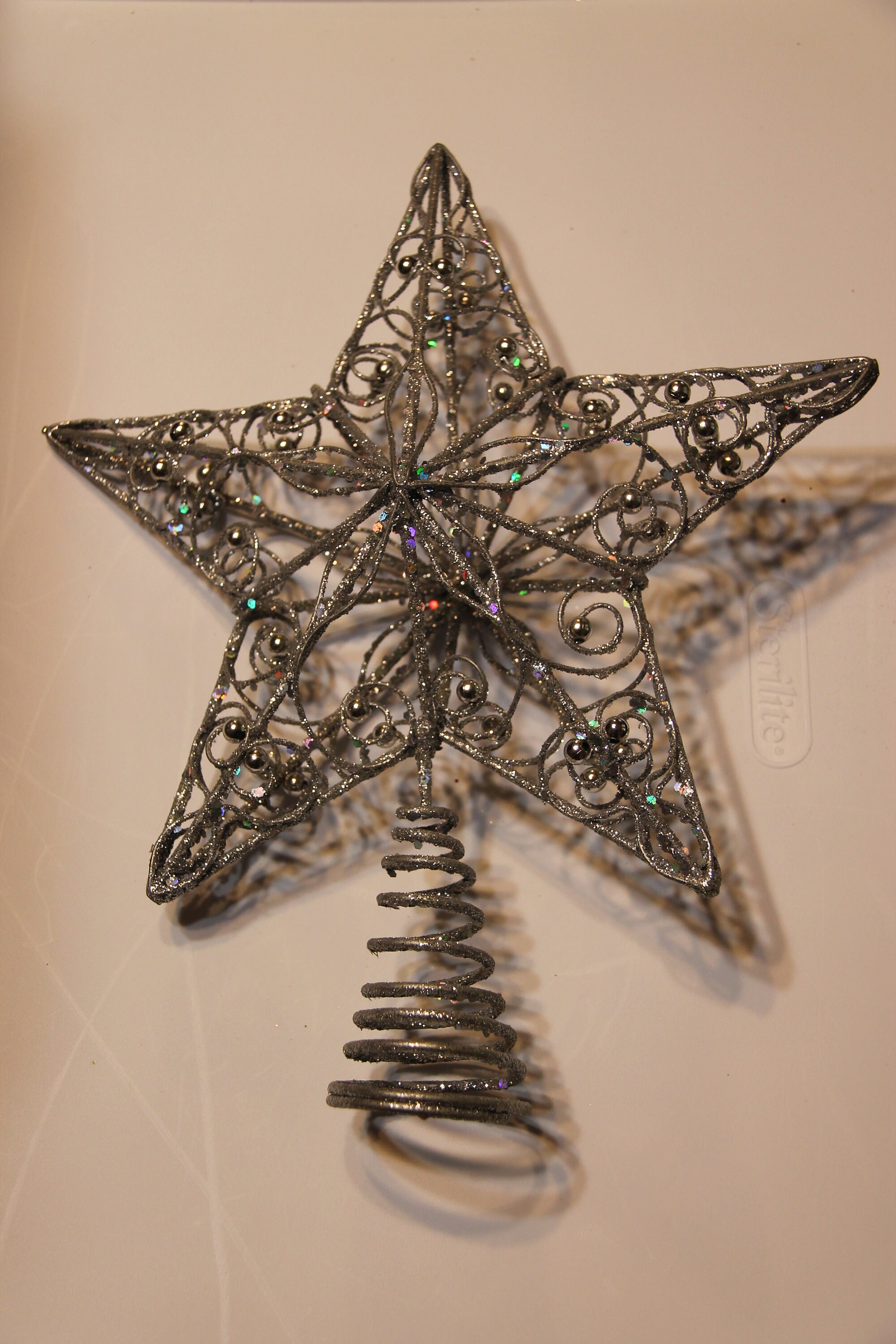 Silver Christmas Tree topper 10 Etsy