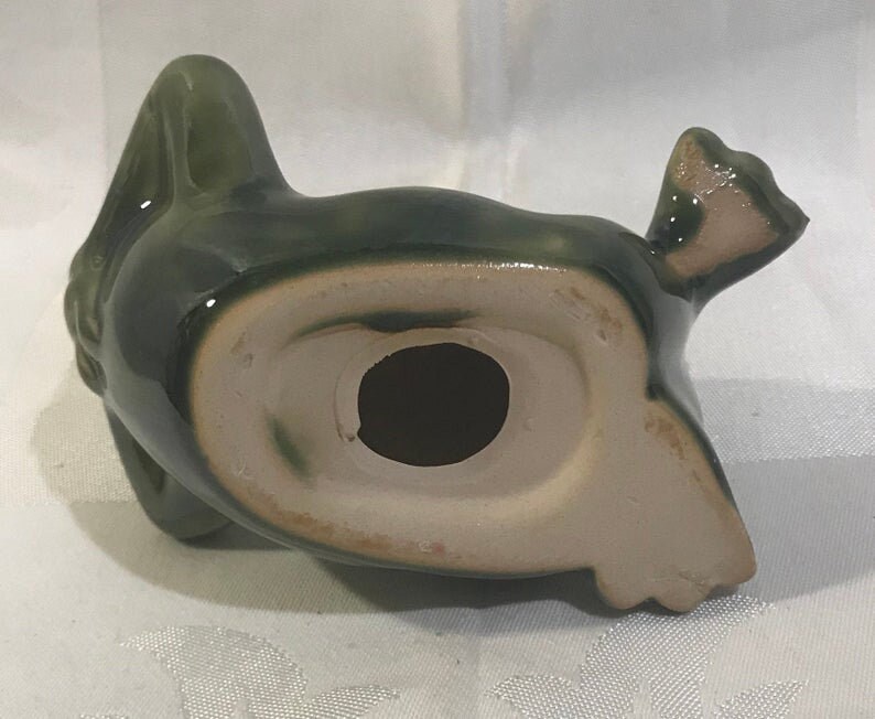 Sammlerstück Frösche Gartenfrösche grün glasiert Keramik | Etsy