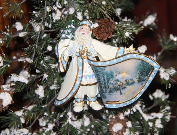 Ashton Drake Galleries Thomas Kinkade Santa Claus Heirloom Etsy