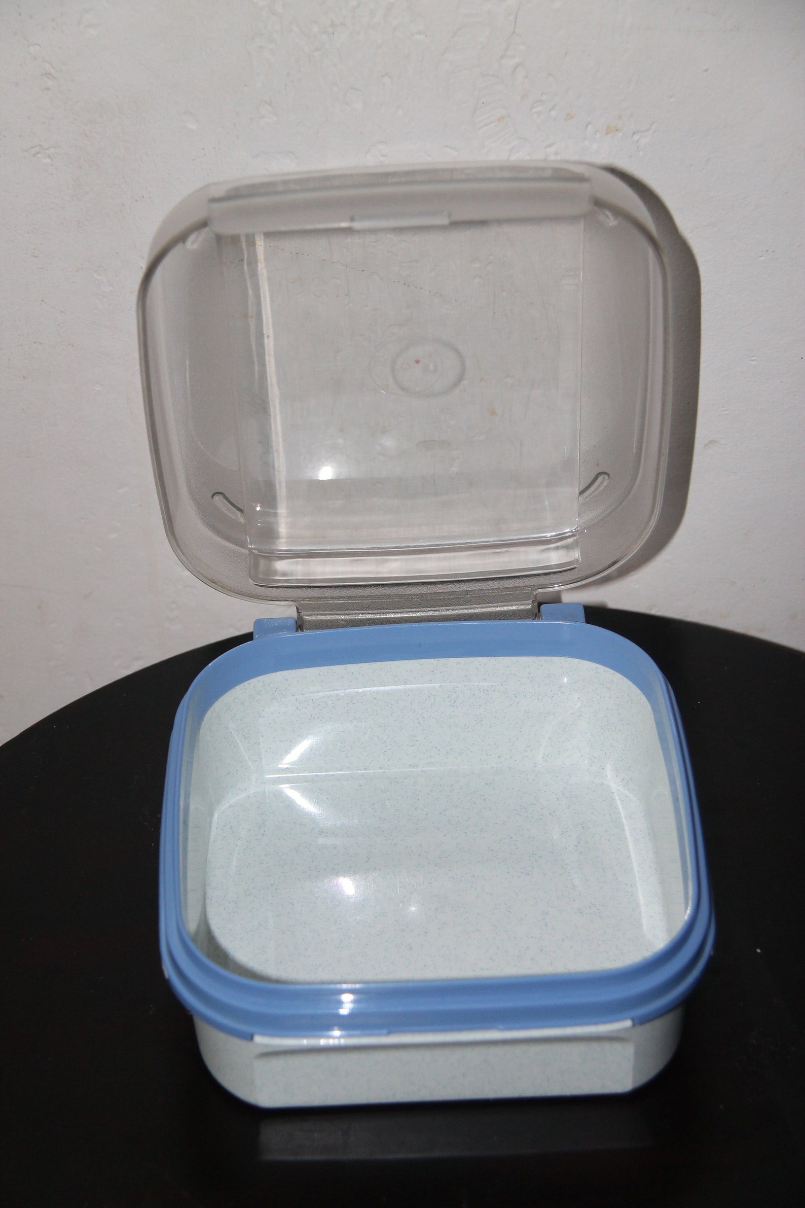 Tupperware number 1618 Modular Mate Square number 1 Sheer Blue Etsy
