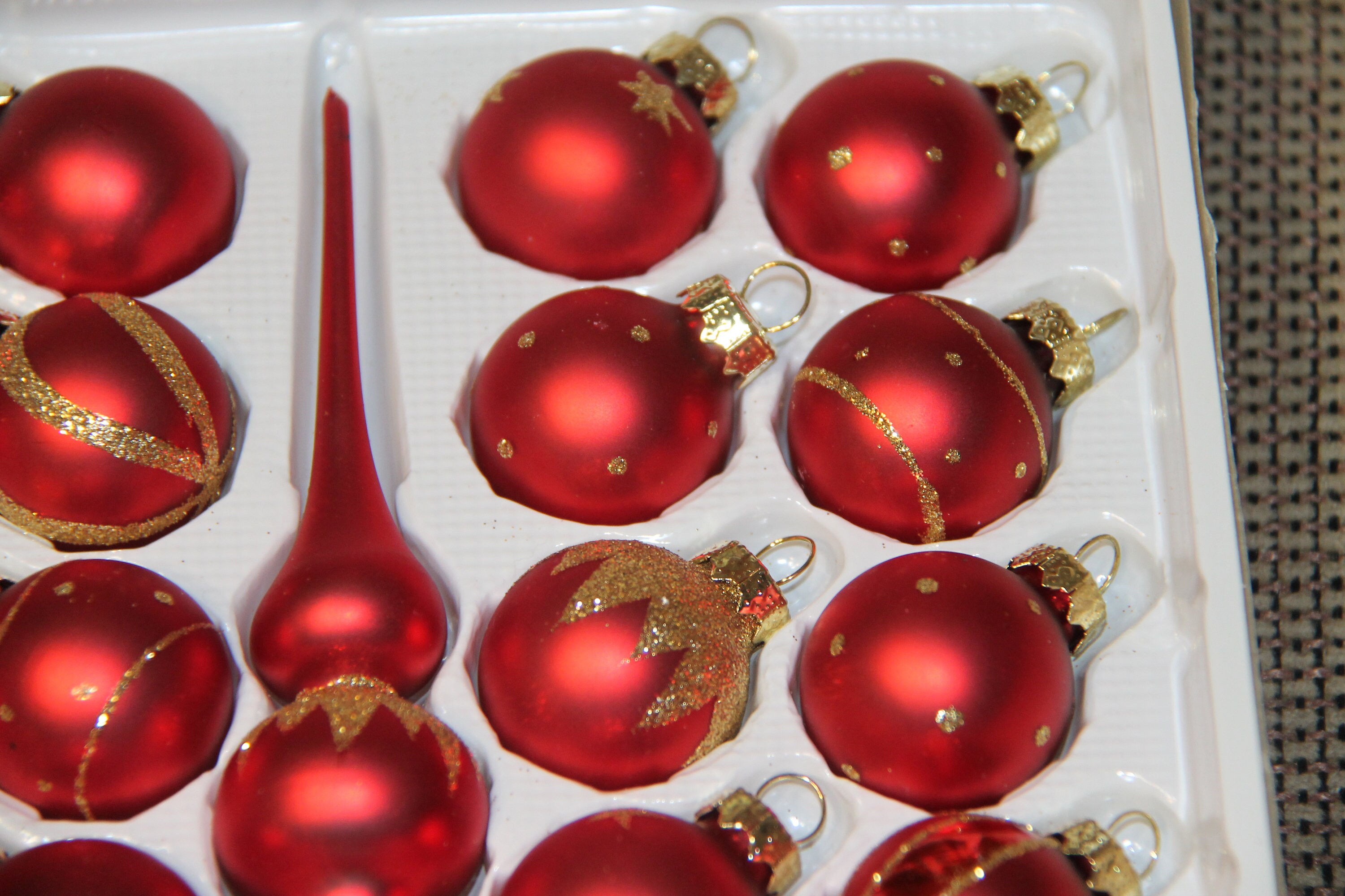 The Victoria Collection of 21 mini glass ornaments Small tree Etsy