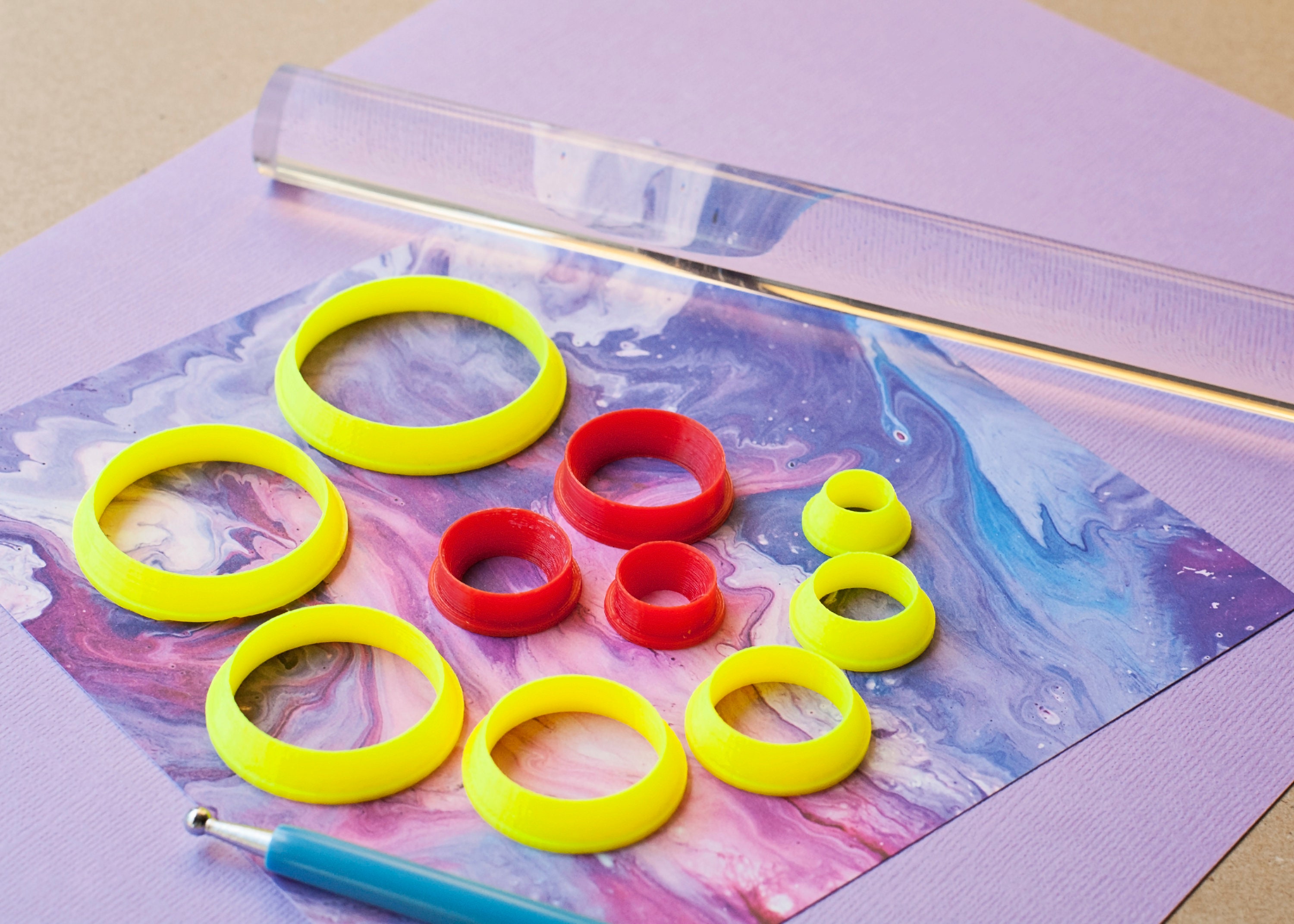 Polymer Clay Cutters Set of 10 Clay Cutter Set Circle Cutter Etsy