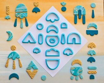 Floral Arches 14  Polymer Clay Cutters | Earring Clay Cutters | Simple Cutters | Floral Cutters