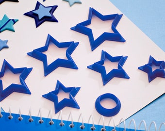Polymer Clay Cutters / Star Cutters / Star Clay Shape Cutters / Clay Tools / Clay Cutter Set / Poly Clay Cutters