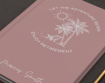 Personalized Retirement Journal: Beach Theme Gift