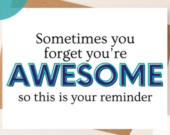 You're Card, Encouragement Gift (Digital Download)
