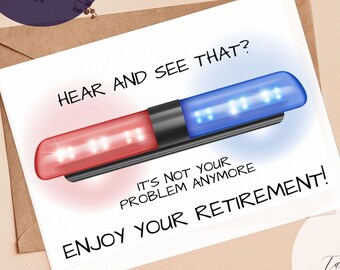 It's Not Your Problem Anymore Retirement Card: "Alarm Clock" Printable, PDF (Instant Download)