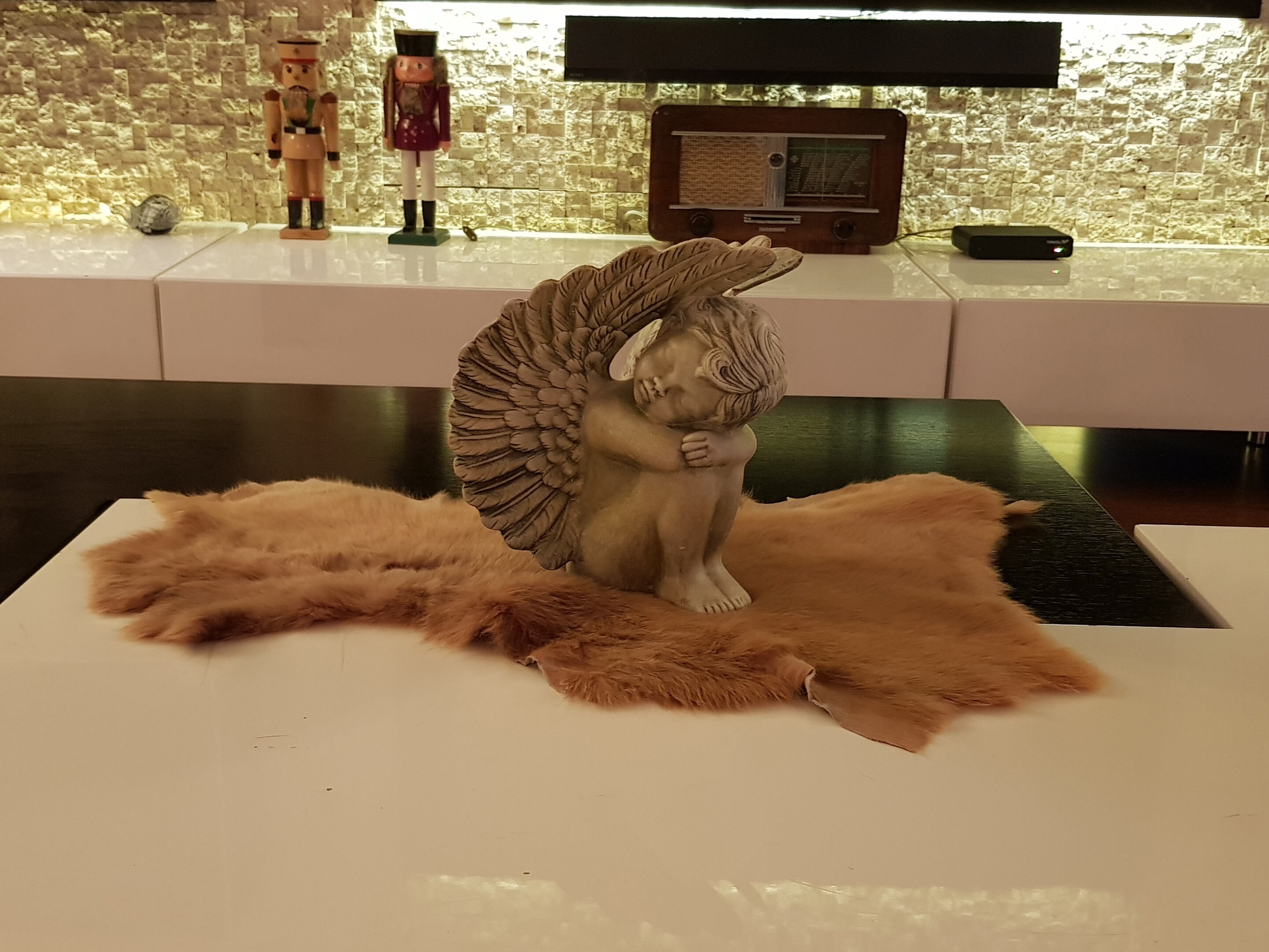 Echte Senf Pelz Schaffell Kamin Stuhl Teppich werfen 100 % | Etsy