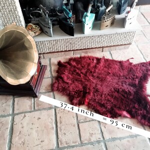 Piel de oveja australiana roja / alfombra de piel de cordero / | Etsy