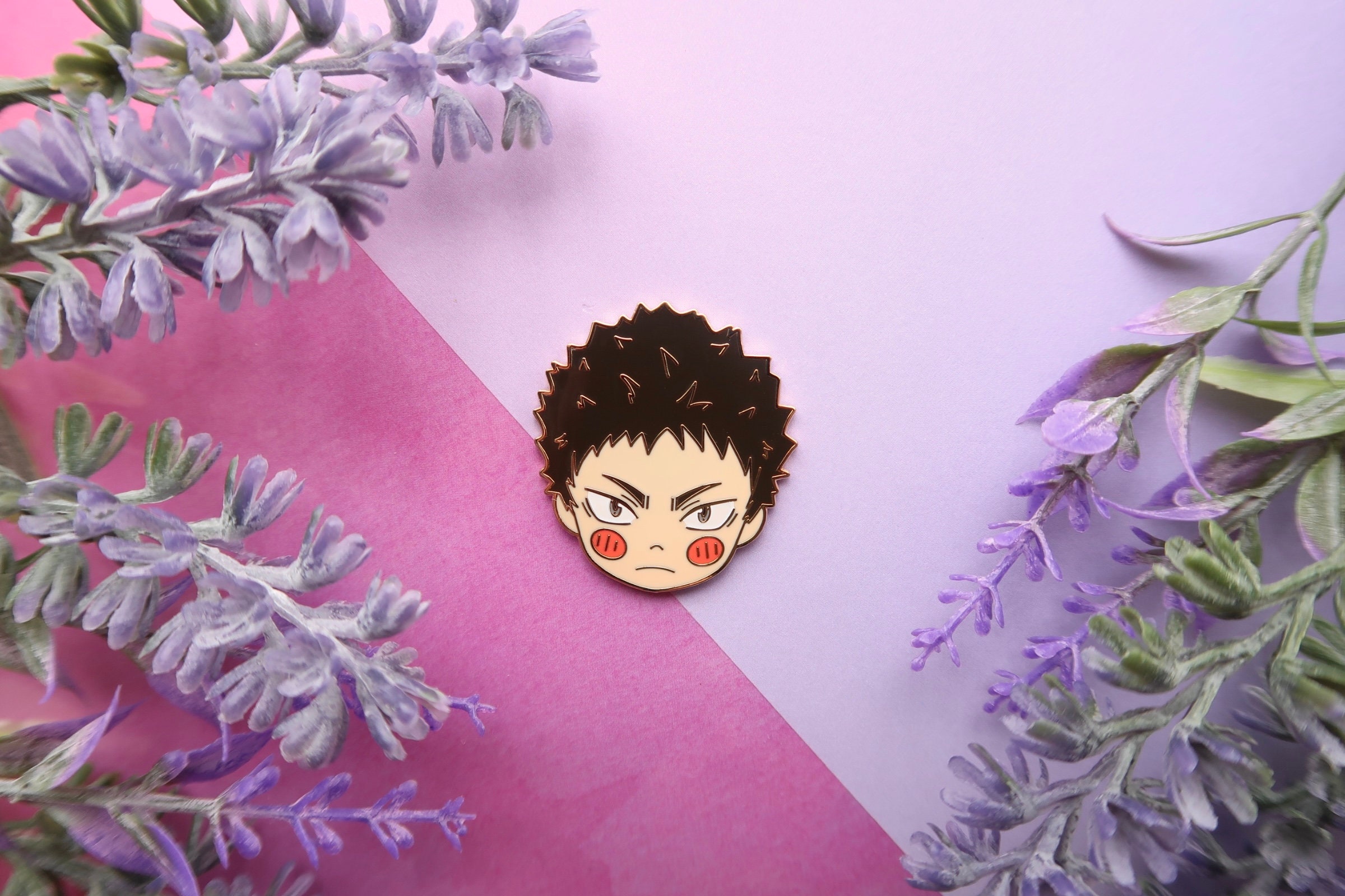 Chibi Nendo Haikyu Boys Enamel Pins Iwaizumi | Etsy