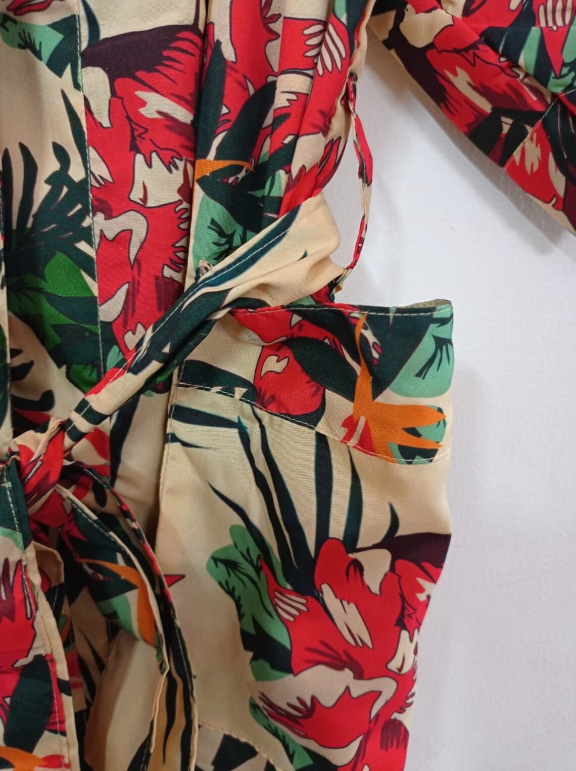 New Print Cotton Kimono Beach Wear Short Kimono Ethnic Women Etsy