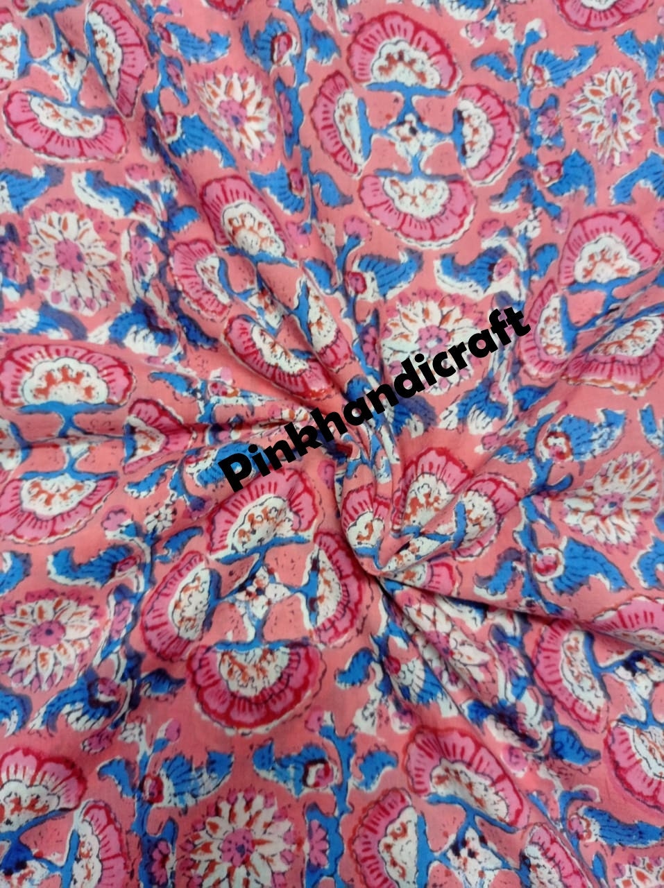 Indian Fabric Hand Block Printed 100% Cotton Fabric Jaipuri | Etsy