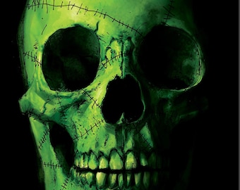 Aryz - Skull - Artwork signed and numbered - Offset print