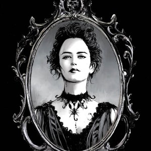 Penny Dreadful, 6 par 9, imprimé, art gothique, art de l'horreur, Penny Dreadfuls, fiction gothique, monstres classiques, Nat Jones, Cameo, beauté gothique