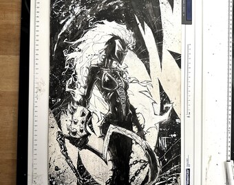 Original She Spawn Art by Nat Jones, Concept Art, Spawn, Original Art, Illustration, Comic Book, Comic Art, Image Comics, Comic Book Art