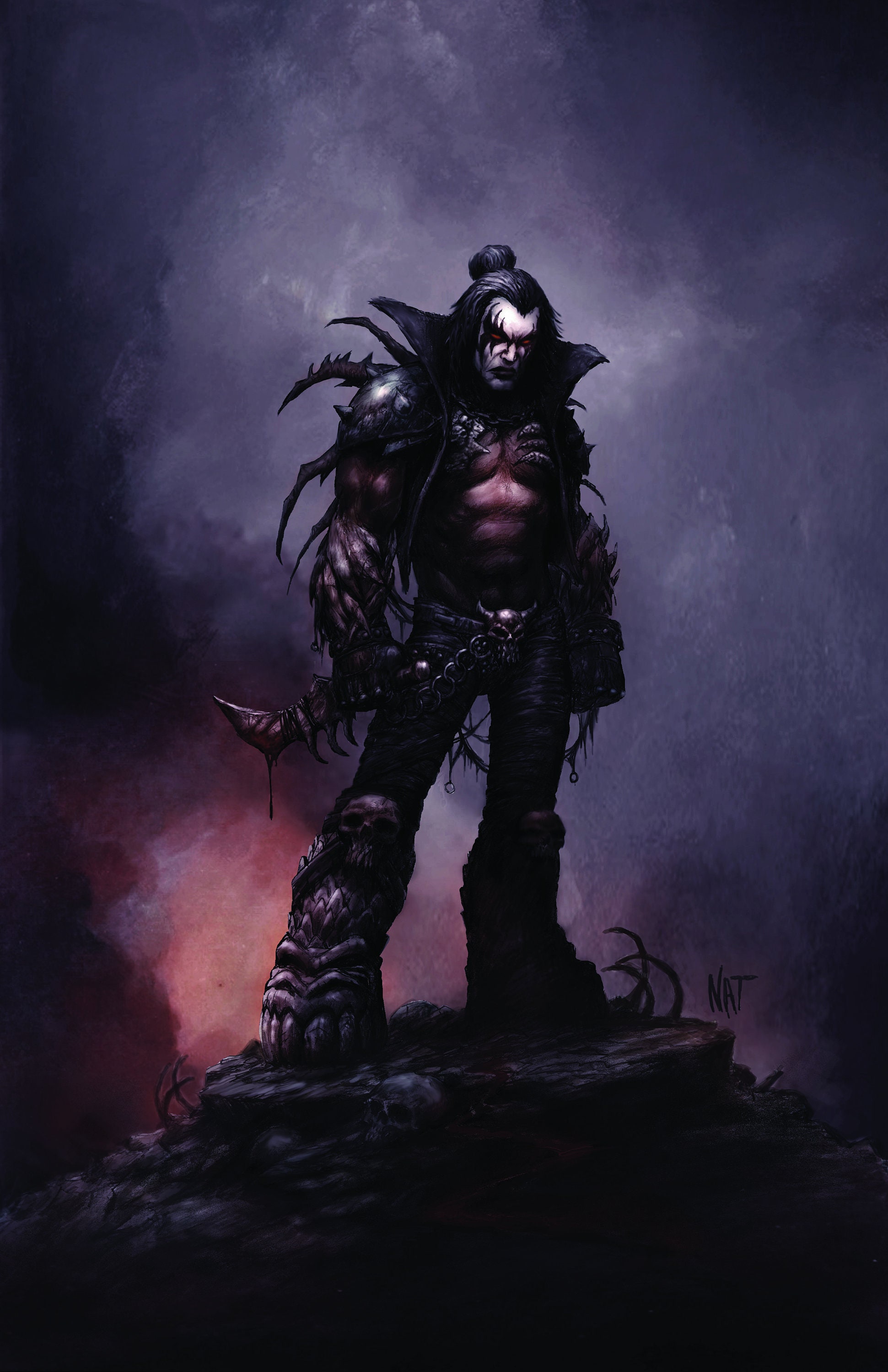 Kiss, the Demon, 6 by 9, Print, Kiss Art, Nat Jones, Metal