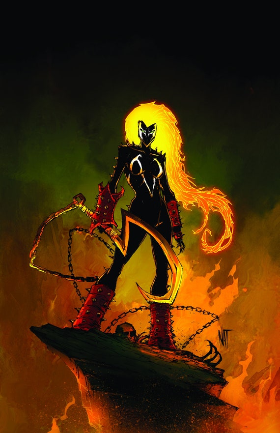 She Spawn, 12 by 18, Art Print, Spawn, Spawn Print, Nat Jones, Art